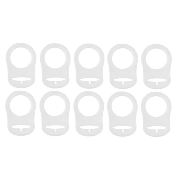 10 stk Knapper Silikon Ring Smokkholder Mannequin Adapter Transparent