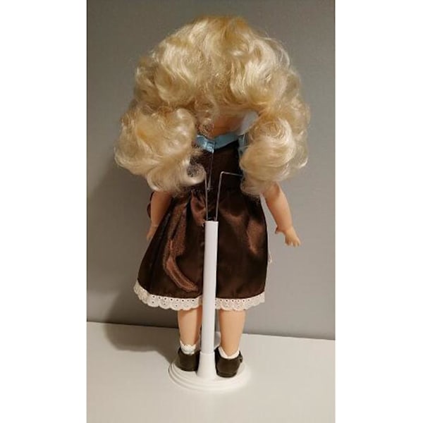 4x Justerbara Dockställ Displayhållare för Dockor Actionfigurer 45cm Vit (C)