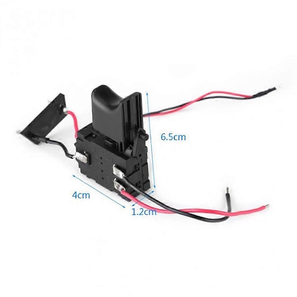 DC7.2-24V Elektrisk Borrmaskin Strömbrytare Sladdlös Borrmaskin Hastighetskontroll Knapp Trigger Ljus Elverktygsdelar I6(FCC)