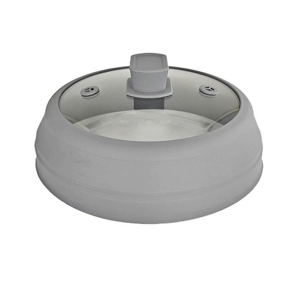 Mikrovågsugnsskydd i Glas, Vikbart Mikrovågsugnslock för Mat, 9 tum/23 cm