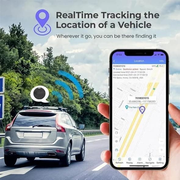 Mini GPS Tracker til Køretøjer 5. generation, EasyFind, Bil Tracker, Køretøjslokalisator