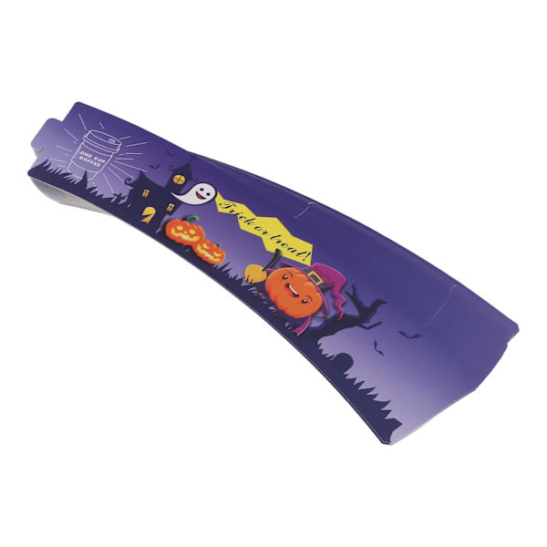 50 STK Kaffeekops Ærmer Engangs Papir Kop Ærmer Varme Drikkeholder til Halloween Jul Chokolade Kold Drikke Lilla[C]
