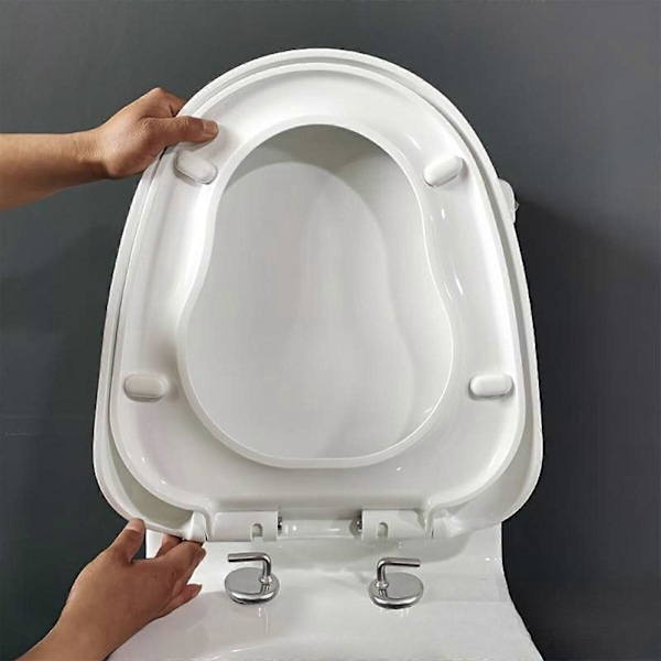 Toiletbrætslåg Hængsler Robust Montering Fast Samling til Badeværelser Hjem (C)