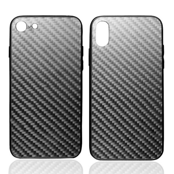 Mat Carbonfiber Fuld Kropsbeskyttelse Vandafvisende Telefonetui til iPhone 7/8/X for iPhone 7/ 8