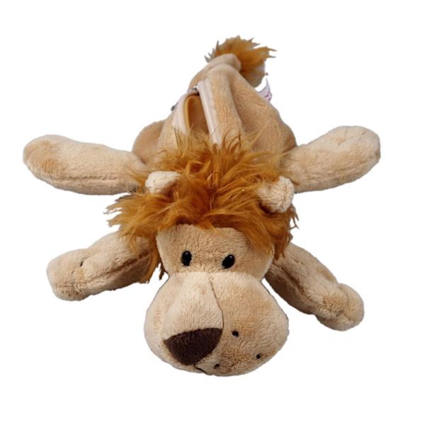 Plushdjurs Pennfodral Kosmetisk Väska Skolmaterial Pennväska Nyhet Pennfodral Fylld Djurväska För Kontor Barn Light Brown Lion Length 27cm