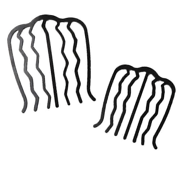 Hårklämma Hårnål Hårknut Chignon Nål Hårgaffel Franska Hårnålar 4-Prickig Hårpinne Hårknutshållare Accessoarer för Kvinnor och Flickor I6(FCC)