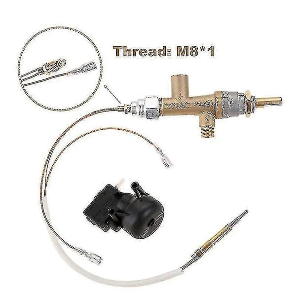 Propan Gass Brann Pit Kontrollventil med Termoelement Sensor og Dump Switch Knott