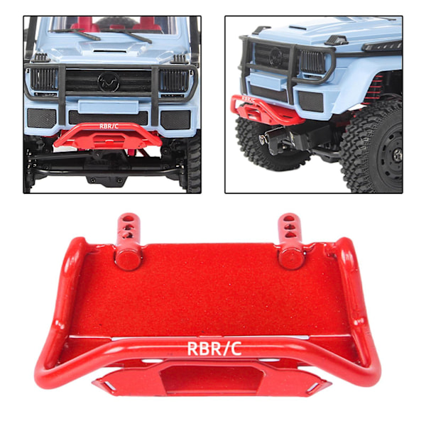Front Nedre Kofanger til 1/12 G500 MN86 MN86K RC Bil Opgradering Udskiftning Rød (C)
