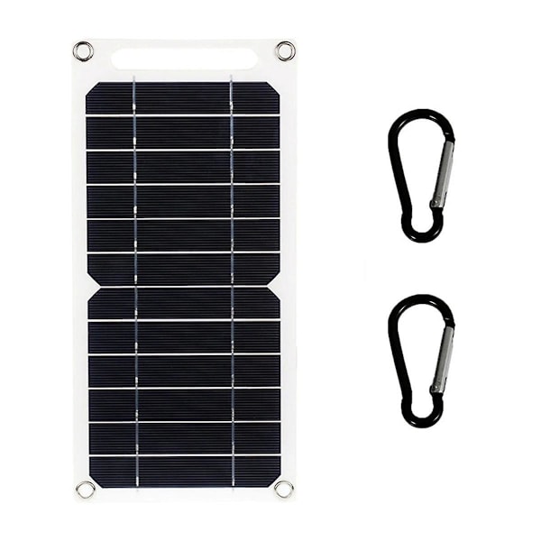 6W Solpanel USB Solcell Utomhus Vandring Batteriladdare System Solpanel Kit För Mobiltelefon