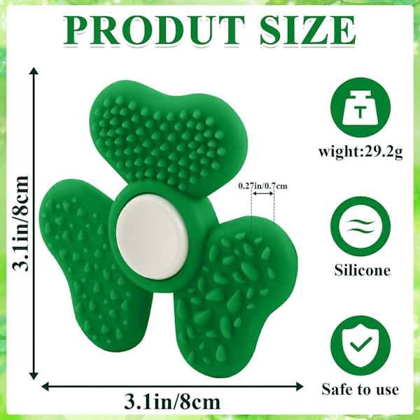 Saint Patricks Dag Spinner Legetøj Shamrock Design Sensorisk Spinner Til Studenter Og Kontor Voksen Desktop Roterende Legetøj (C)