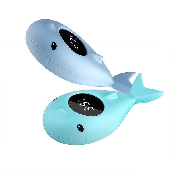 Baby , badvattentemperaturmätare, LED-badtermometer, flytande leksak för baby , baby och termometer[C] Green Whale