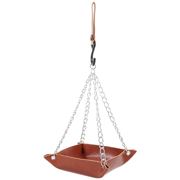 Hengende Fuglemater for Utendørs Bruk Automatisk Kolibrimater Slitesterk Fuglemater Organizer (C)
