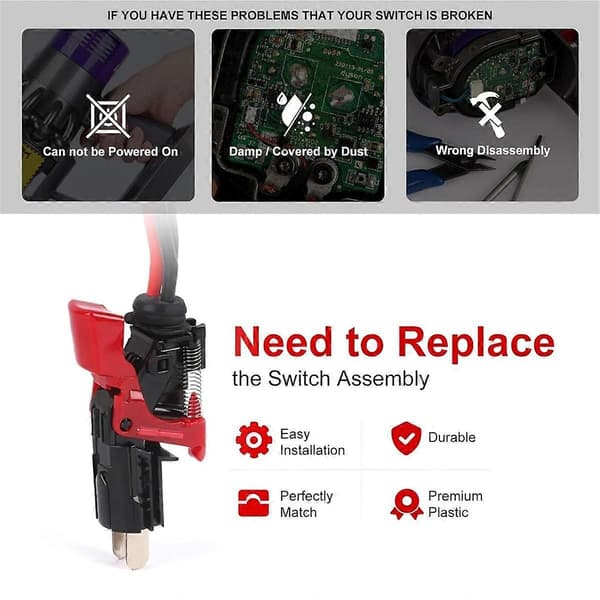 Støvsuger Trigger Switch Samling SV12 Reservedel