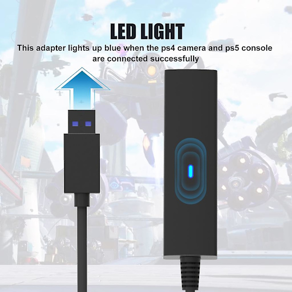 PSVR-adapterkameraadapterkabelkonverteranslutningskabel för spelkonsol VR-kabeladapter