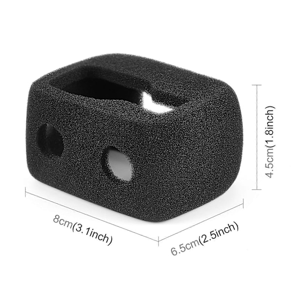 Insta360 Ace Pro / Ace PULUZ Tiheä Vaahtomuovituulisuoja (Musta) I6(FCC)