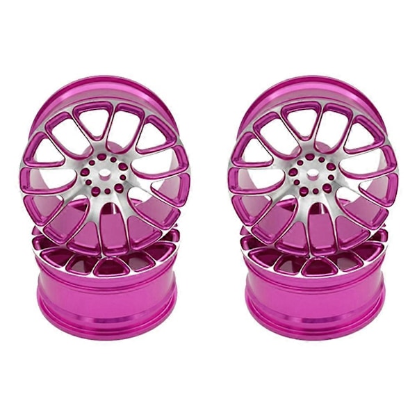 4 st Hjul Fälgar 52X26MM för Redcat Sakura TT02 MN86K 1/10 RC On-Road Bil, Pink