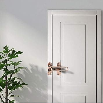 Högsäkerhetsdörrlås med gångjärnsstiftblock (silver, 2-pack), justerbar storlek