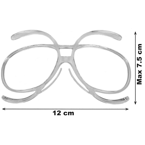Universal SKI- OCH SNOWBOARDGLASÖGON Rx Receptadapter. Optisk Insats för Glasögon (C)
