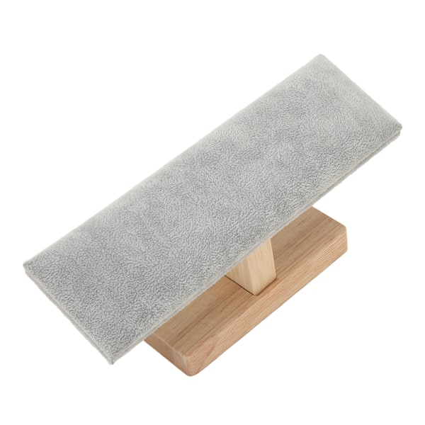 T-formet smykkestativ i massivt tre, 1 nivå, for halskjede, klokke, armbånd, armbånd, displayholder, arrangør [C]