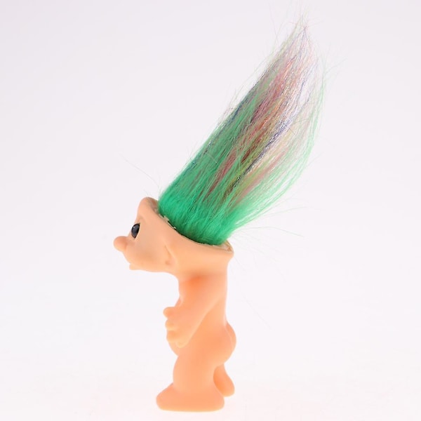 Delikat Naken Lycko-Troll Docka Mini Actionfigurer Leksakssamlingar Färgstark (C)