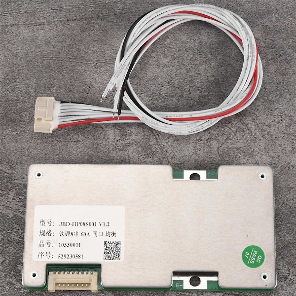 8S 24V 60A BMS Li-Jern Lithium Batteri Oplader Beskyttelsesplade med Strøm Batteri Balance/Forbedring