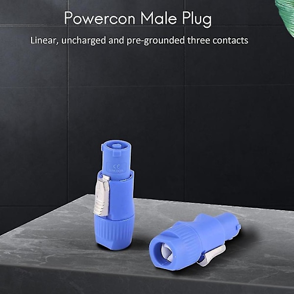 8 st Powercon 3-stifts högtalarchassisadapter Nac3fca Nac3fcb Powercon-kontakt 3 stift 20A 250V Ström