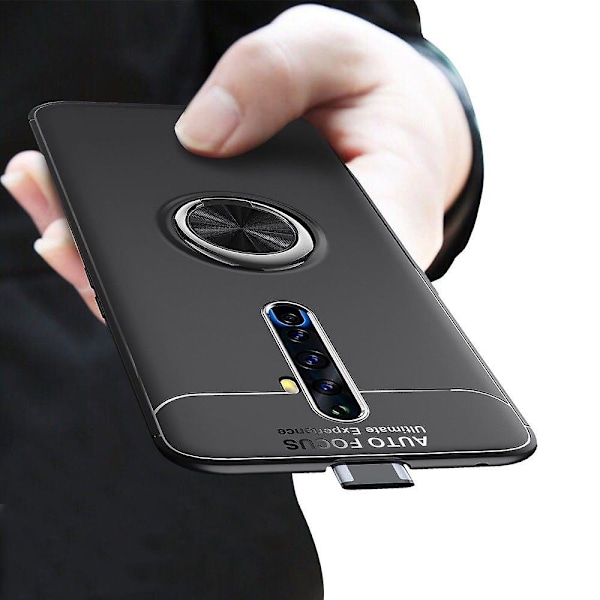 TPU-etui med sort støttefod til din Oppo Reno2 Z (HYYC)