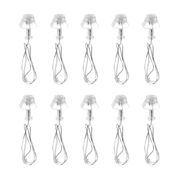 10 st 1:25 Miniatyr Gyllene Lampa Bordsbelysning Dockhus Dekoration 16mm (C)