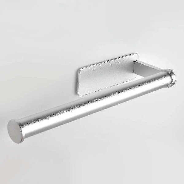 Vägghängd Hushållspappershållare, Ingen Borrning, Aluminium, Förvaringsorganisatör (C)