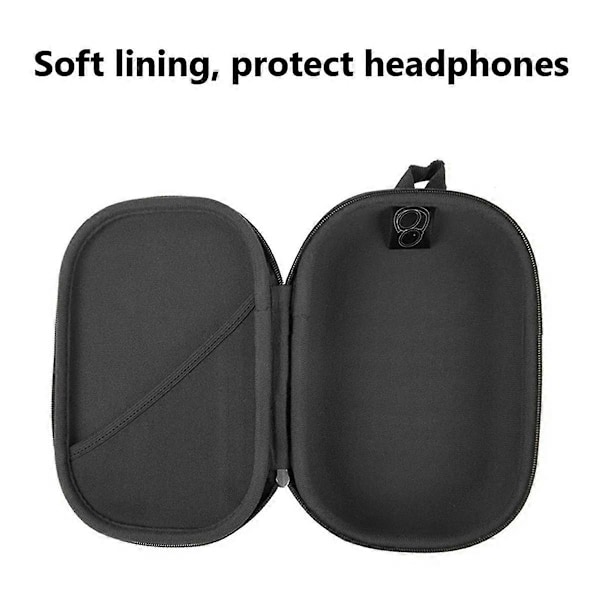 Skyddande Förvaringsboxväska för QC20 QC25 QC30 QC35 QC45 Hörlurar Hård EVA Bärväska Black