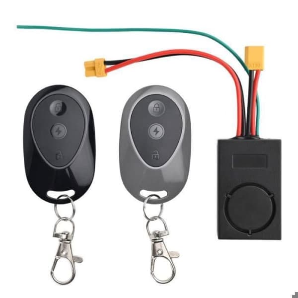 Elektrisk løbehjul tyverisikring med vibrationsalarmsystem og montering til M365 XT30 (sort) Black