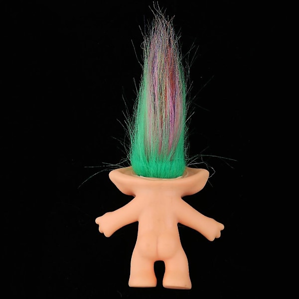 Delikat Naken Lycko-Troll Docka Mini Actionfigurer Leksakssamlingar Färgstark (C)