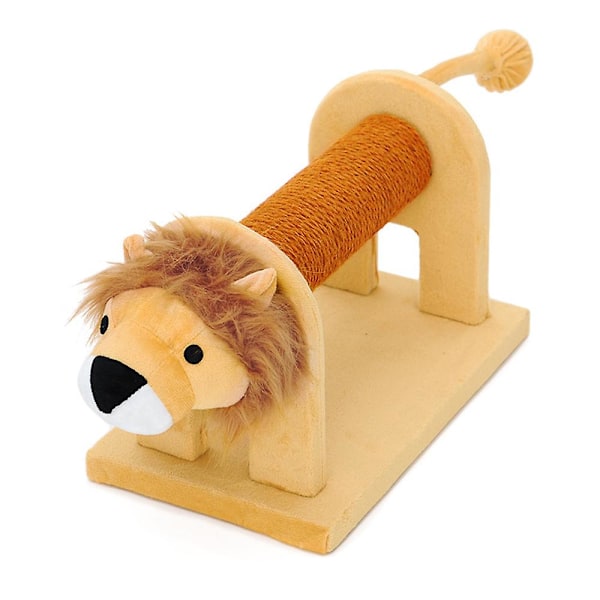 Cat Toy Climbing Furniture Cat Scratching Cute Elephant Lion Shape Interactive Toys Kitten Climbing Frame(Lion)