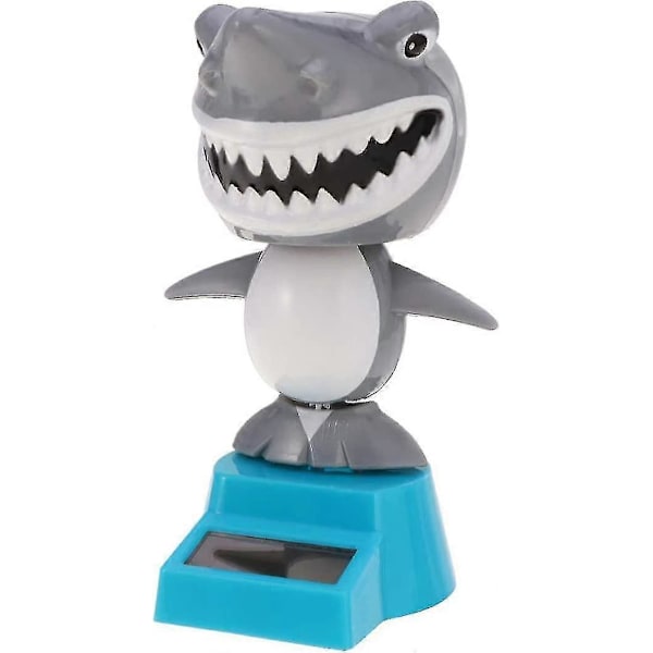 2024 Solcellsdriven Dansande Leksak Bobblehead Hajdocka Djurdansande Figur Leksak Bilinstrumentbräda Dekoration
