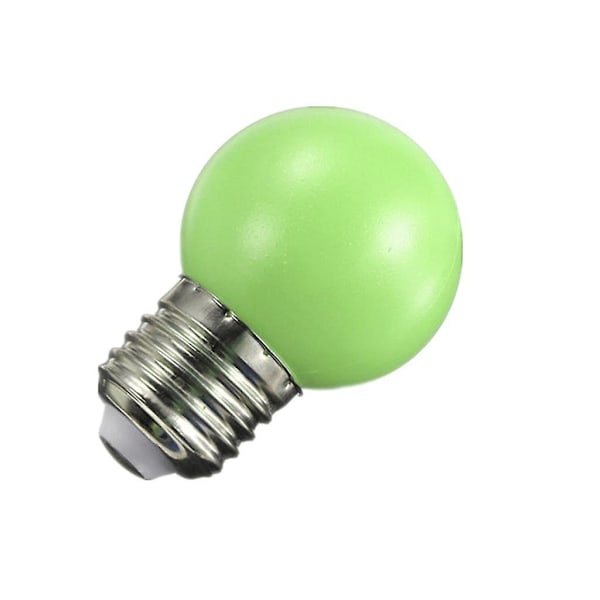 220v E27 1w Energisparande LED Golfboll Lampa Party Globe Lampa Vit Grön (C)