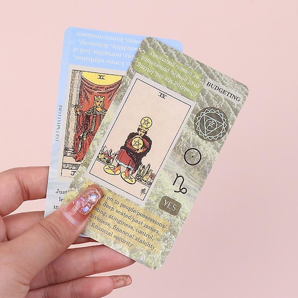 Uusi Oppimisen Tarot-korttipeli Lautapeli Englanninkieliset Pelikortit PDF-oppaalla