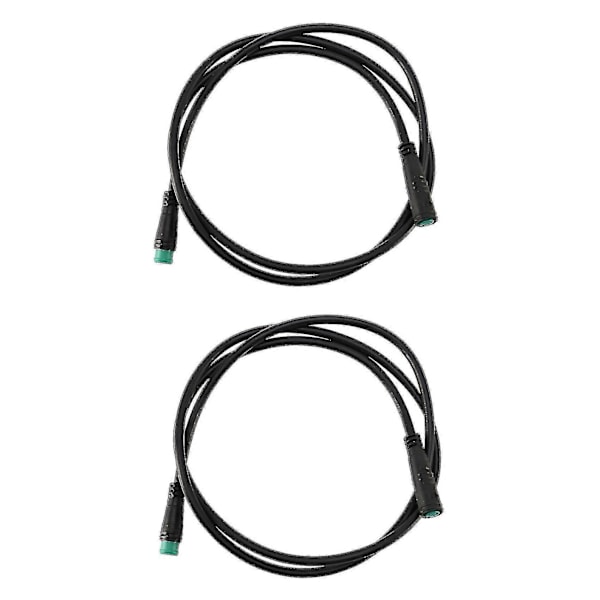 2x E-sykkel Displaykabel 5-pin for BBS01/BBS02/ Mid Motor Elektrisk Sykkel Display Forlengelseskabel