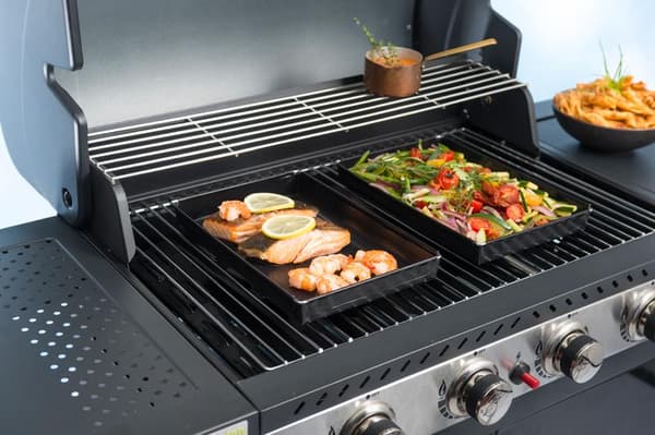 Udendørs BBQ Grillkurv 3L Sort Black BBQ & Oven Basket