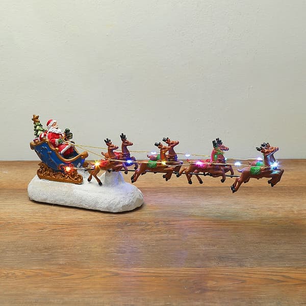 Jultomtens släde dekoration 30 cm stor