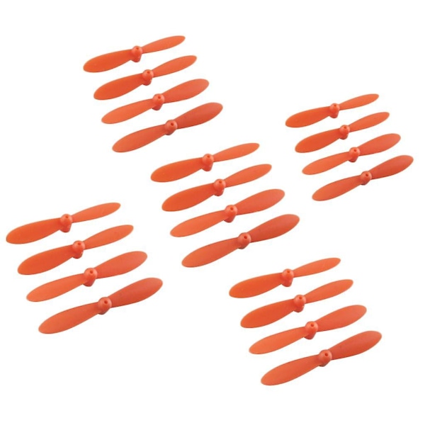 20 st Propeller Set Airscrew Ersättning för Cheerson CX 10 Mini Drone Quadcopter Helikopter RC Tillbehör Orange