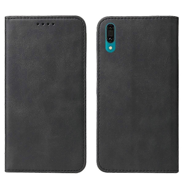 Läderfodral med magnetiskt stängning för Huawei P Smart Z Black