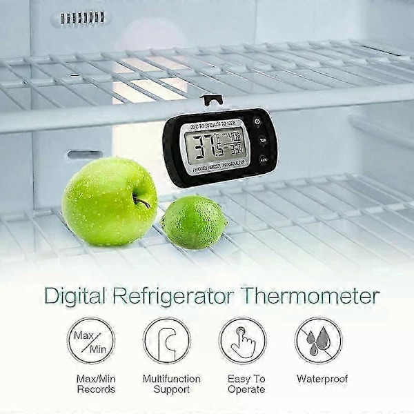 1/2/4 st Vattentät Digital LCD Kylskåpstermometer Digital Frytermometer -50~70 Grader / för Kök Hem (C)