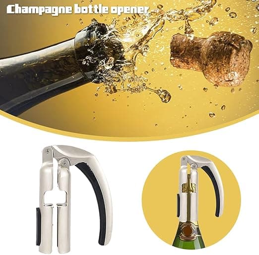 Sølv Champagneproptrækker til Mousserende Vinbar
