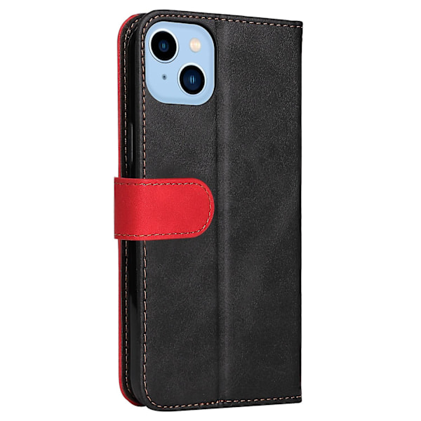 Läderfodral för iPhone 14 Plus Red