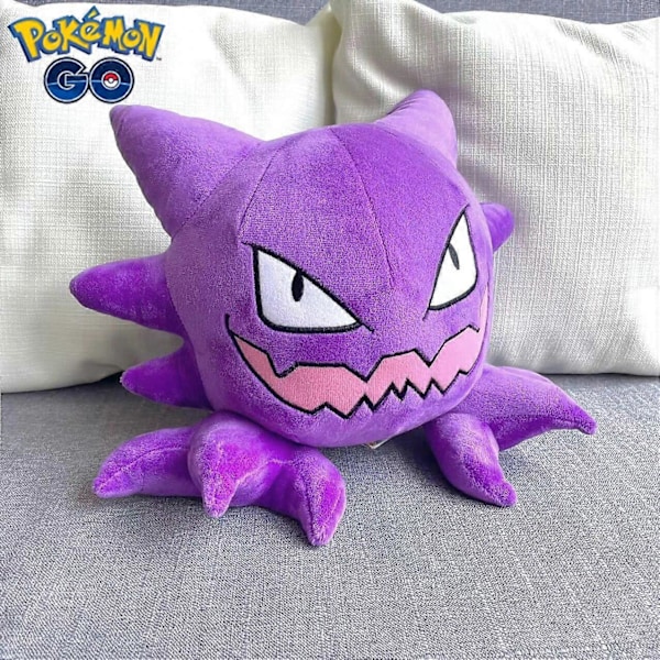 25-30cm Kawaii Spöke Gastly Haunter Gengar Plyschleksak Fylld Anime Dekoration Mjuk Dock Cartoon Soffa Kudde Söt Present till Barn Gastly 25-30cm
