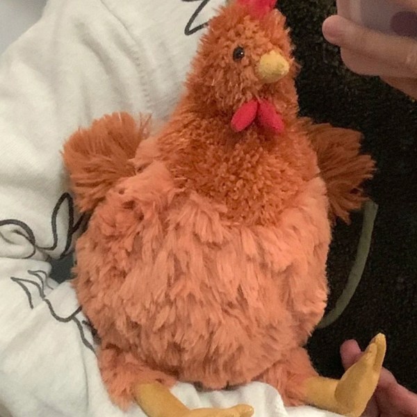23 cm Jellycat Plyschleksaker Söta Mjuka Fyllda Animerade Kycklingar Hemrum Dekoration Dockor För Barn Födelsedag Julklapp-fance (C)