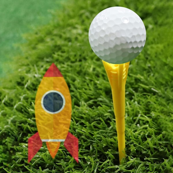 8 Stycken Golf Tees Slitstarka med 4 Stödjande Pinnar Lätt att Sätta i Golf Träning Multi (C)