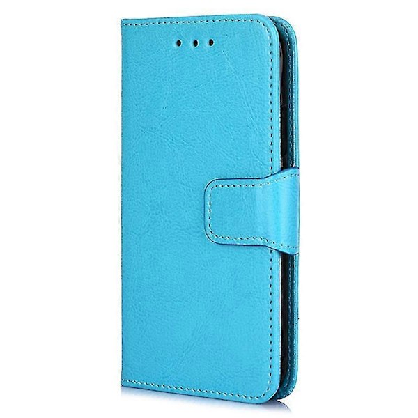Magnetiskt stängande plånboksfodral i PU-läder för Oppo Find X5 Lite Smartphone Baby Blue