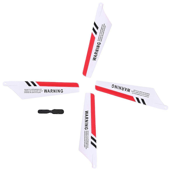 4 x Rotorblad S107 S107G Gyro Fjärrstyrd Helikopter Reparation RÖD
