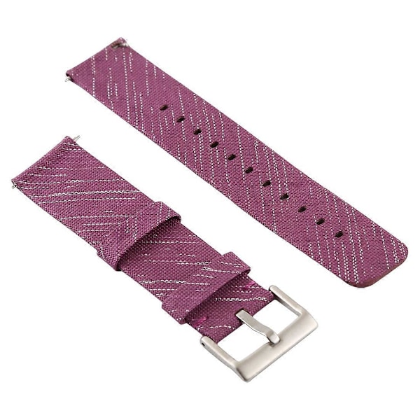 Yksinkertainen muoti kangasranneke Fitbit Versa / Versa 2 -kelloon (tummanpunainen) I6(FCC)